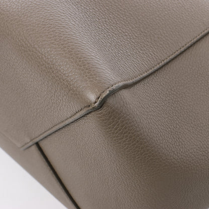 Celine Cabas Phantom Small Leather Shoulder Bag in Taupe