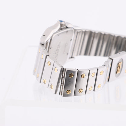Cartier Santos Galbee W20011C4 1566BB084033 SS×YG QZ Ivory-Face Watch