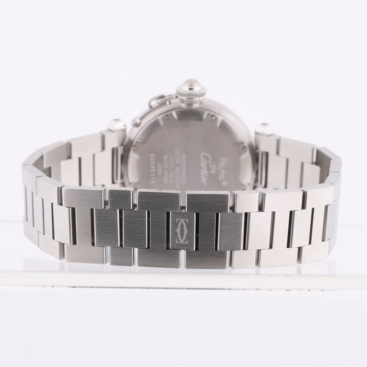 CARTIER Pasha C W31015M7 2324CC532110 SS AT White Dial Watch