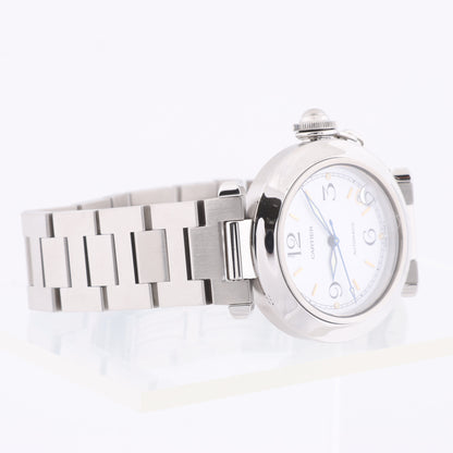 CARTIER Pasha C W31015M7 2324CC532110 SS AT White Dial Watch