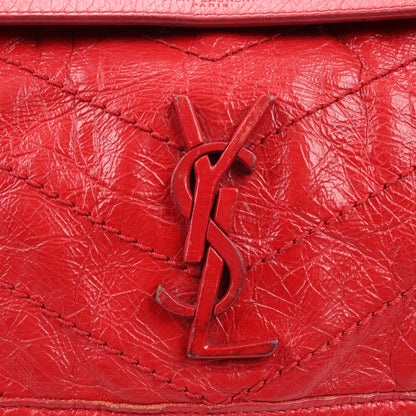 Saint Laurent Paris Niki Baby Lederkette Umhängetasche Rot 533037