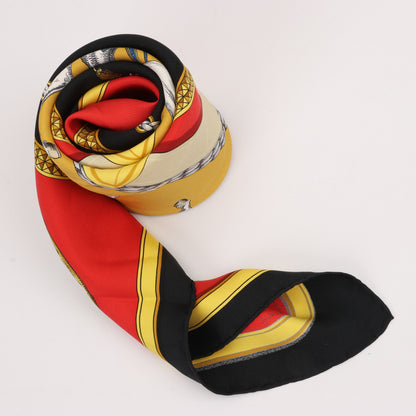 Hermès Carré 90 "GRAND APPARAT" 100% Silk Scarf