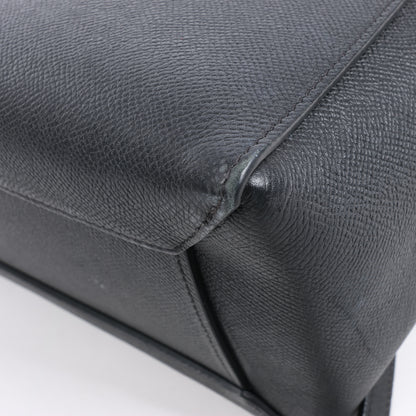 CELINE Gürteltasche aus genarbtem Kalbsleder, Micro 2Way Handtasche in Schwarz