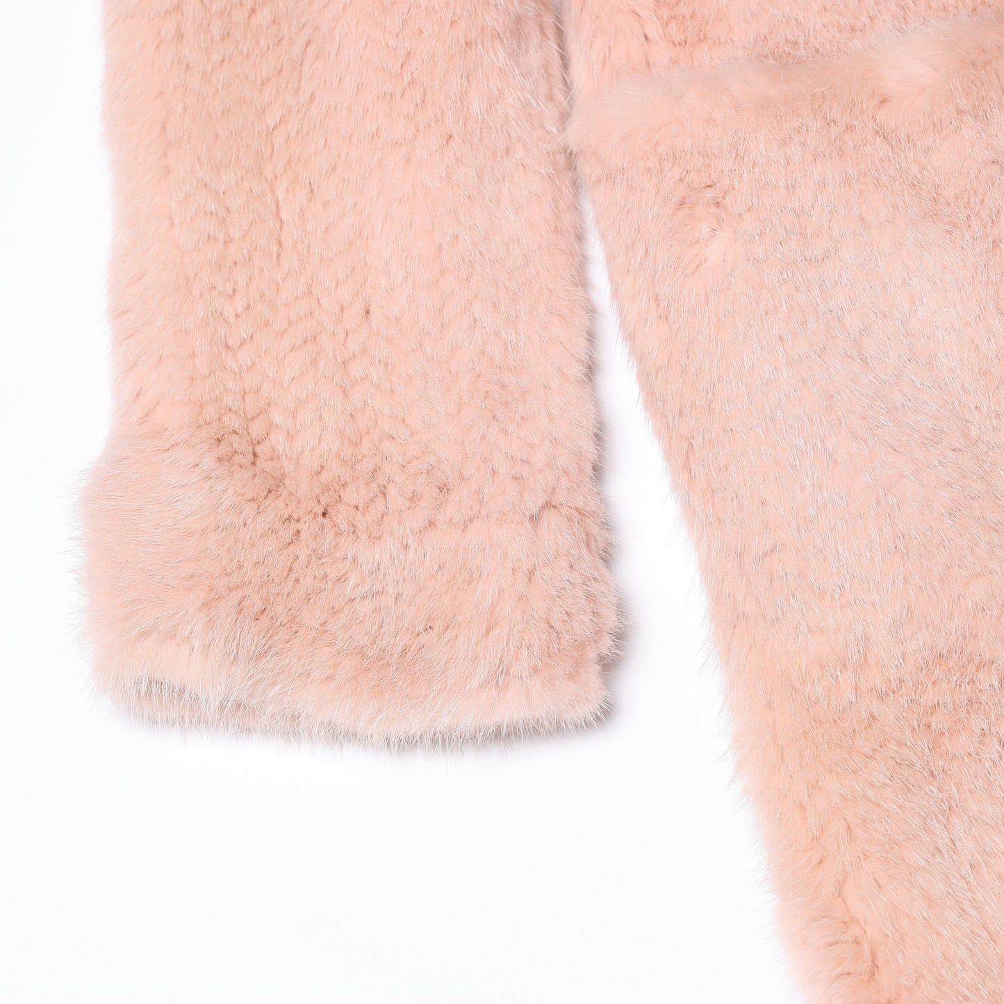 Escada Pink Mink Fur Coat, Size 38
