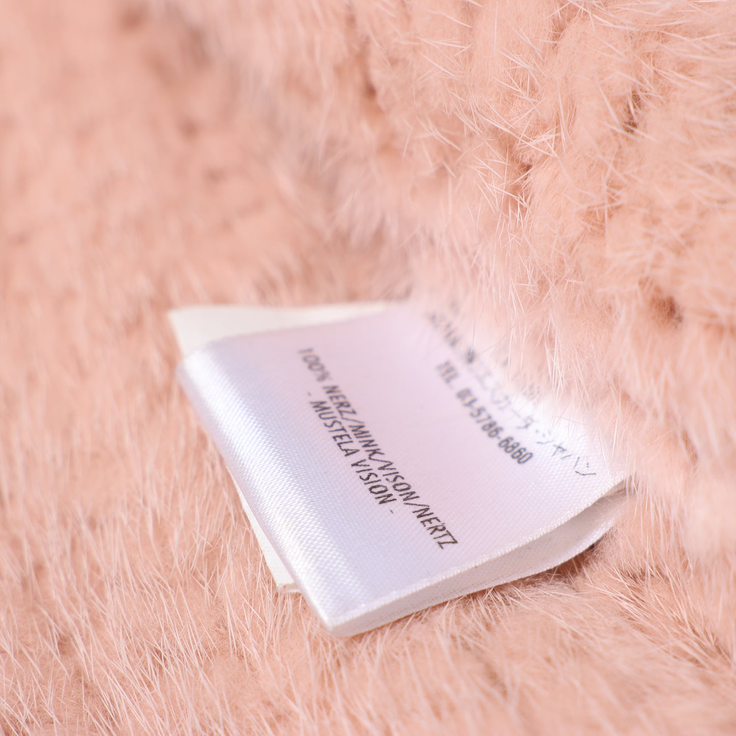 Escada Pink Mink Fur Coat, Size 38