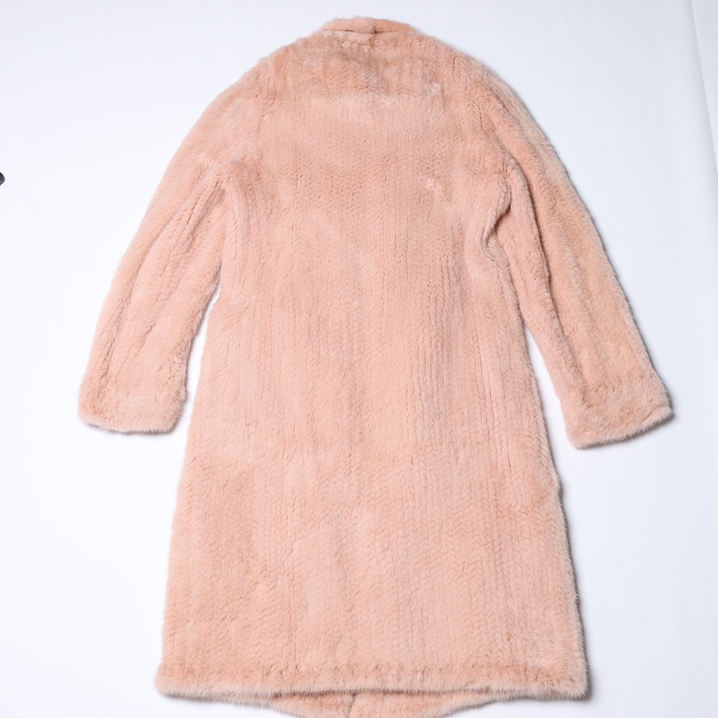 Escada Pink Mink Fur Coat, Size 38