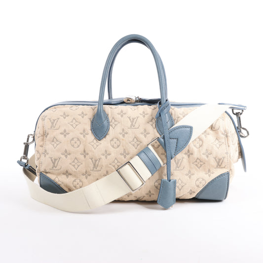 Louis Vuitton Monogram Denim Speedy Round GM