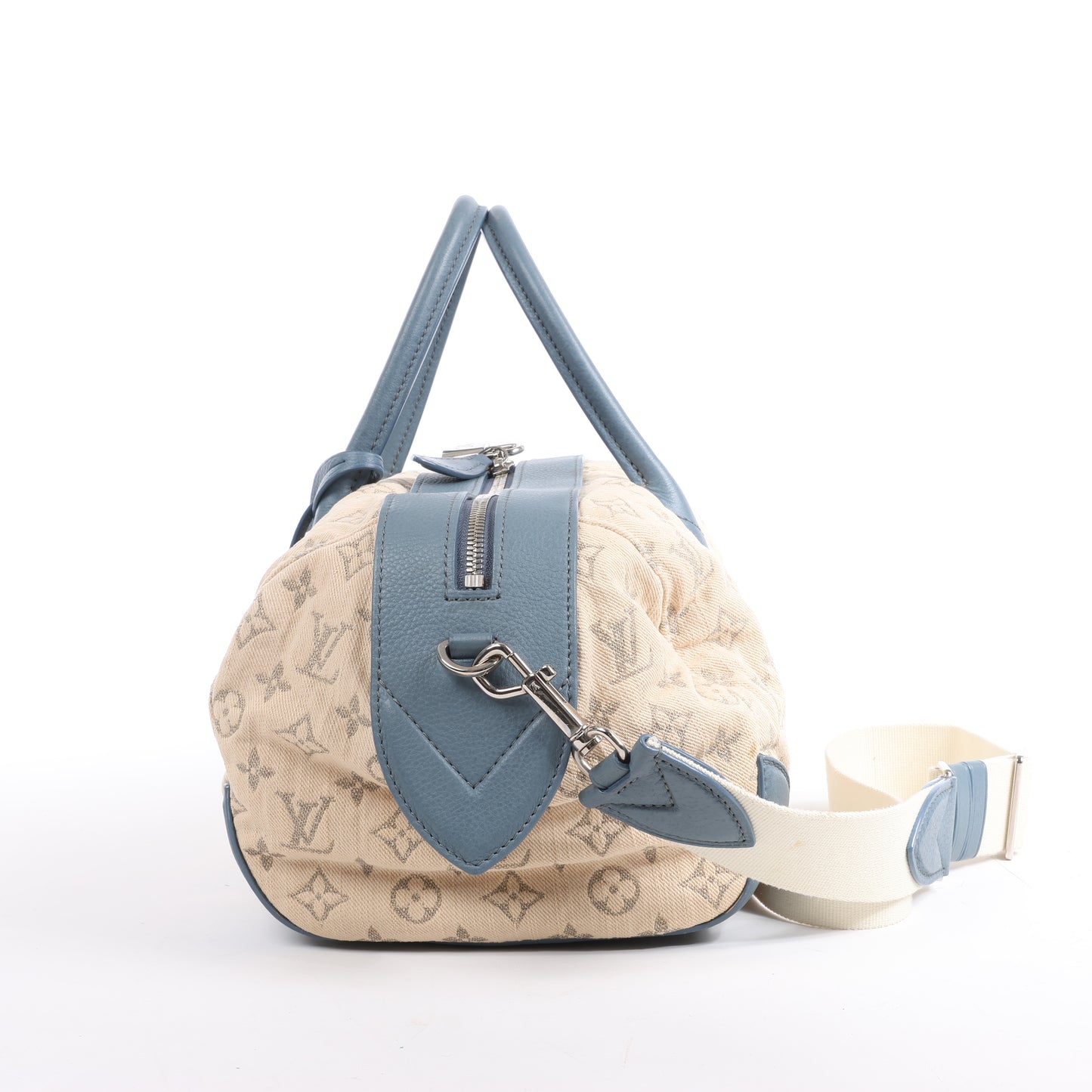 Louis Vuitton Monogram Denim Speedy Round GM
