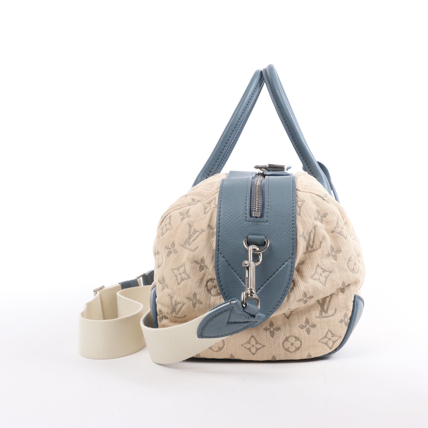Louis Vuitton Monogram Denim Speedy Round GM