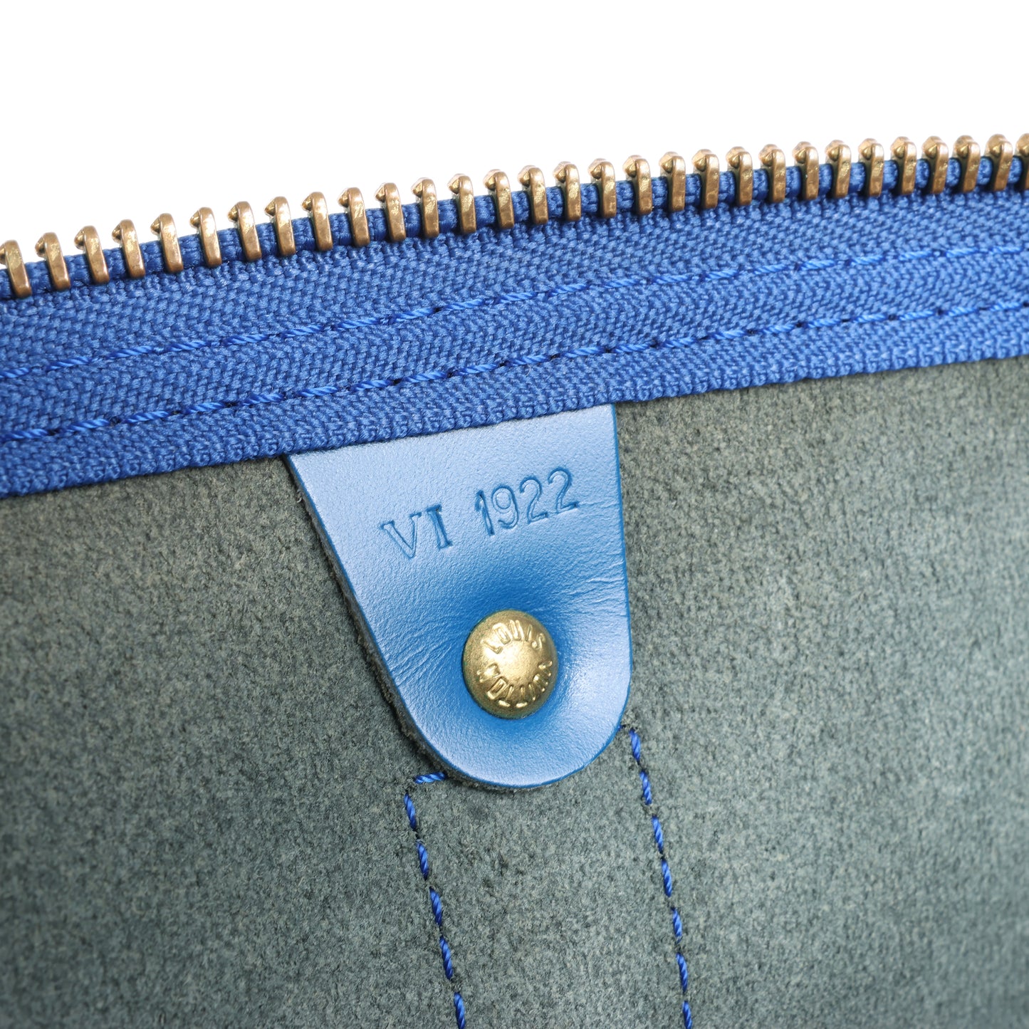 Louis Vuitton Epi Leder Keepall 45 Reisetasche in Blau M42975