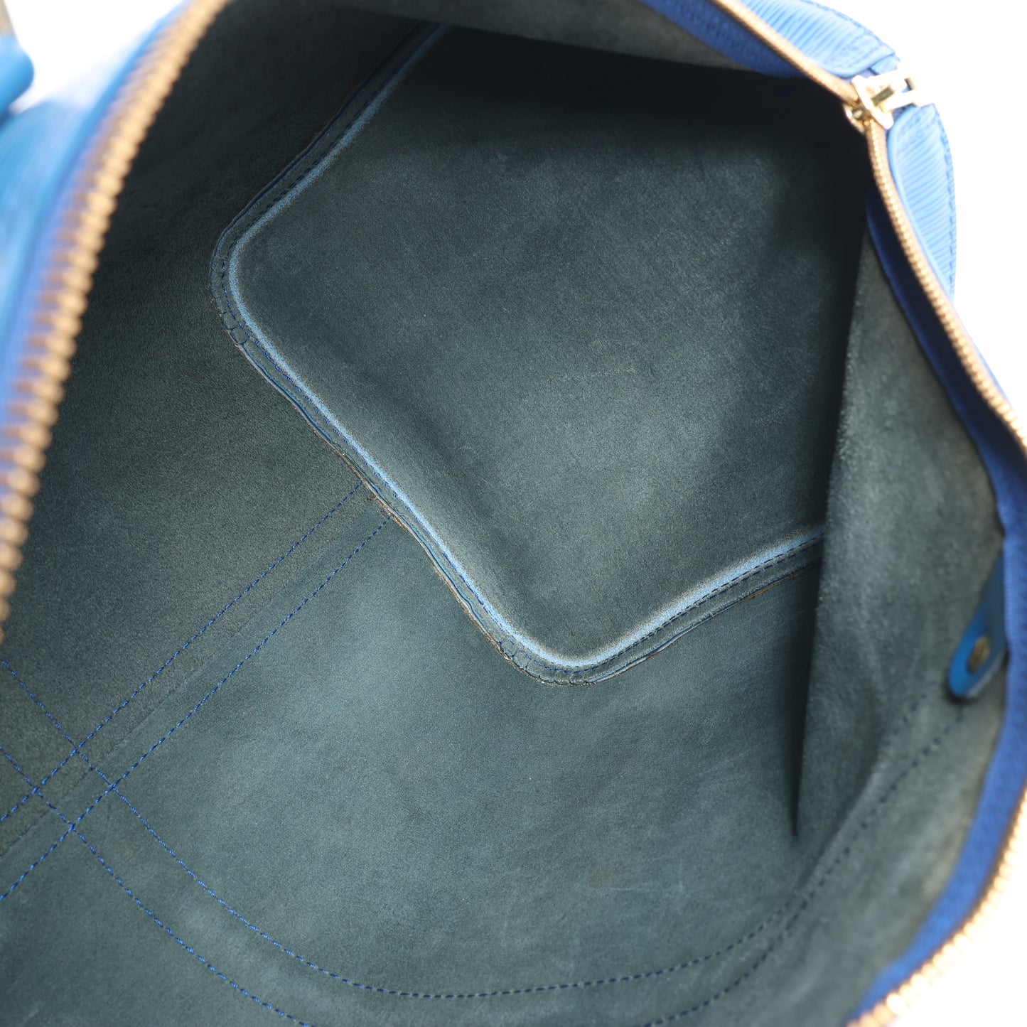 Louis Vuitton Epi Leder Keepall 45 Reisetasche in Blau M42975
