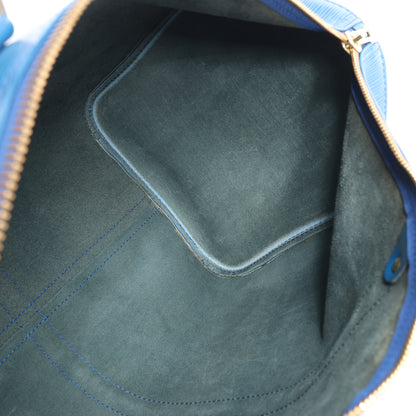 Louis Vuitton Epi Leder Keepall 45 Reisetasche in Blau M42975