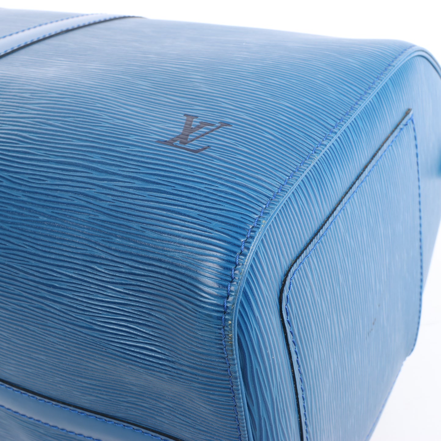 Louis Vuitton Epi Leder Keepall 45 Reisetasche in Blau M42975