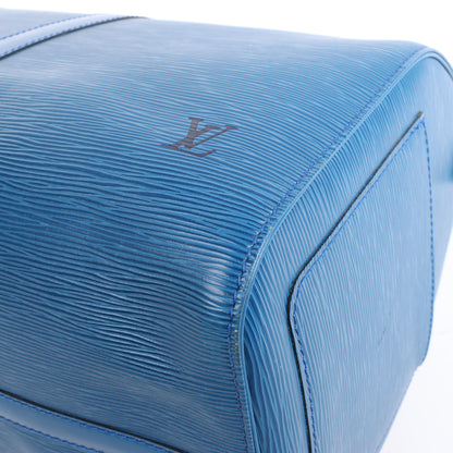 Louis Vuitton Epi Leder Keepall 45 Reisetasche in Blau M42975
