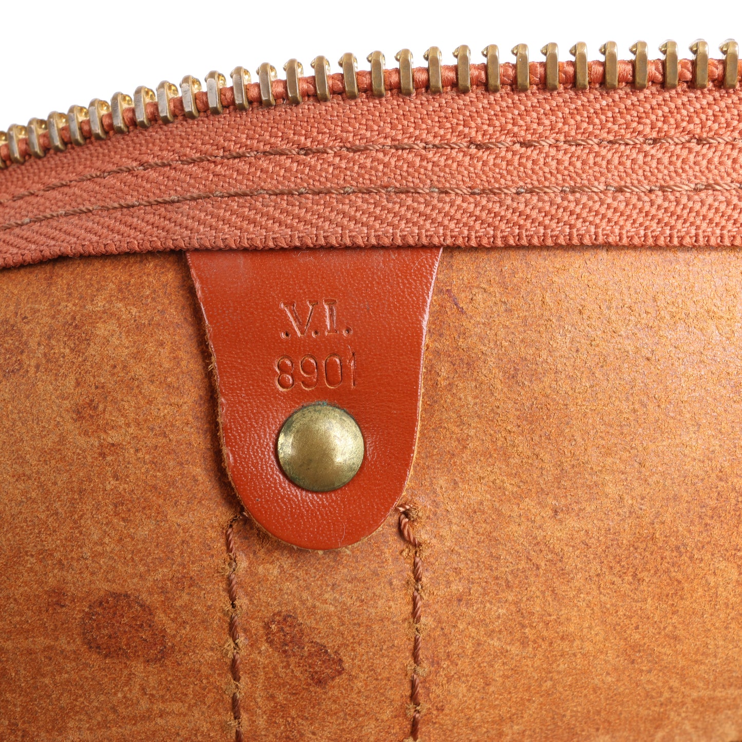 Louis Vuitton Epi Leder Keepall 45 Reisetasche in Braun M42978