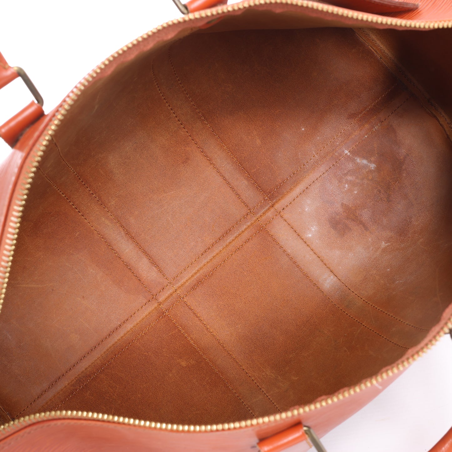 Louis Vuitton Epi Leder Keepall 45 Reisetasche in Braun M42978