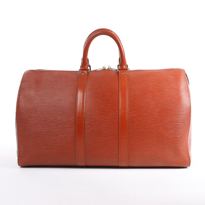 Louis Vuitton Epi Leder Keepall 45 Reisetasche in Braun M42978
