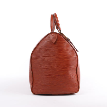 Louis Vuitton Epi Leder Keepall 45 Reisetasche in Braun M42978
