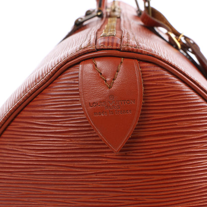 Louis Vuitton Epi Leder Keepall 45 Reisetasche in Braun M42978