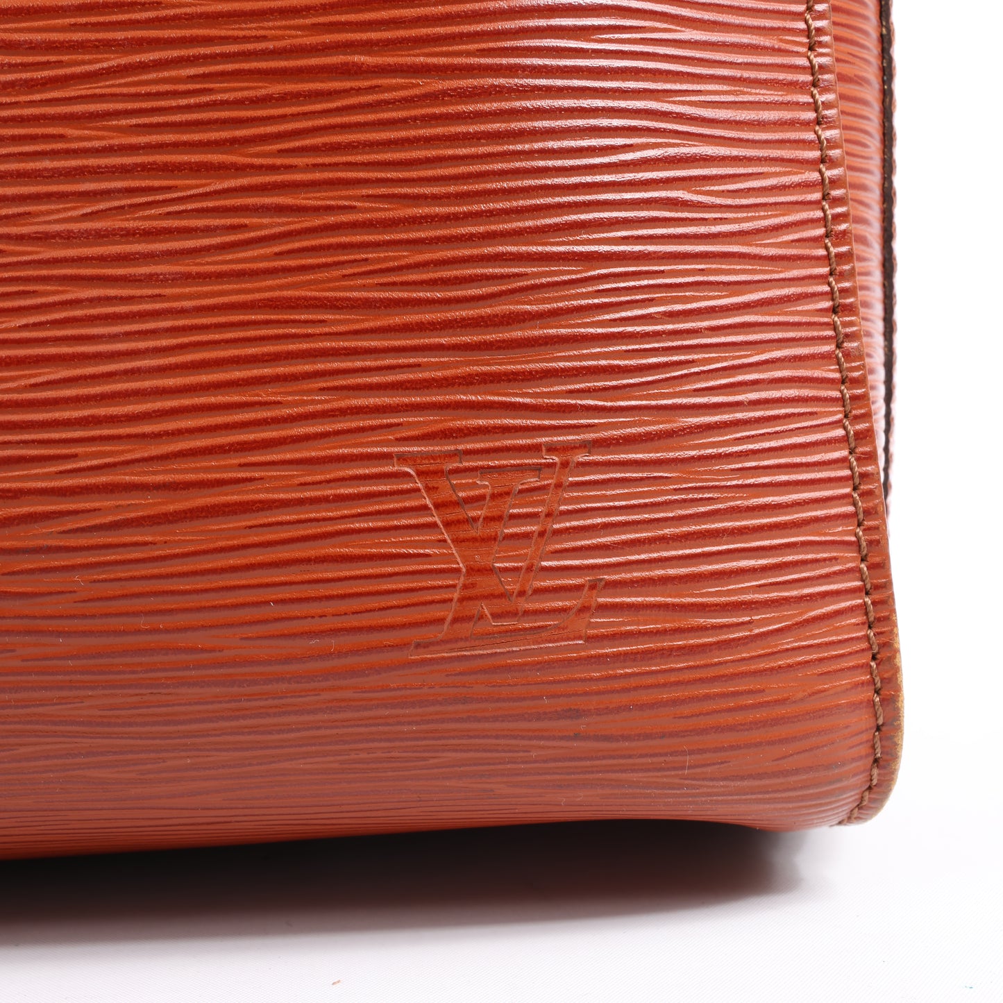 Louis Vuitton Epi Leder Keepall 45 Reisetasche in Braun M42978