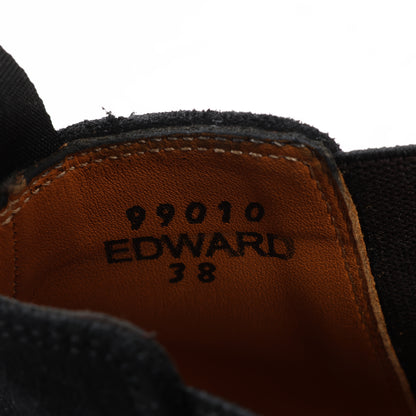 Jalan Sriwijaya Wildleder-Stiefel mit seitlichem Gore-Absatz in Schwarz, Größe 38 EU, 99010