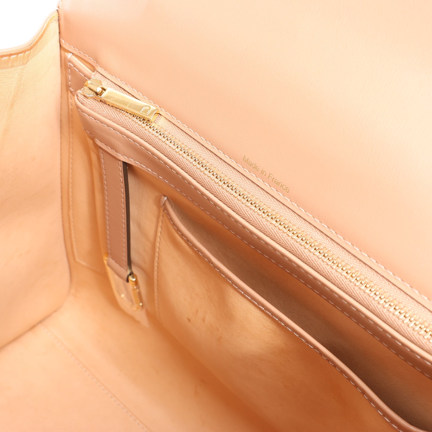 Delvaux Brillant MM Leder 2Way Handtasche in Beige