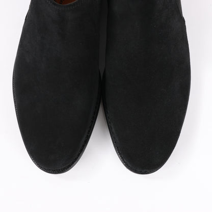 Jalan Sriwijaya Wildleder-Stiefel mit seitlichem Gore-Absatz in Schwarz, Größe 38 EU, 99010