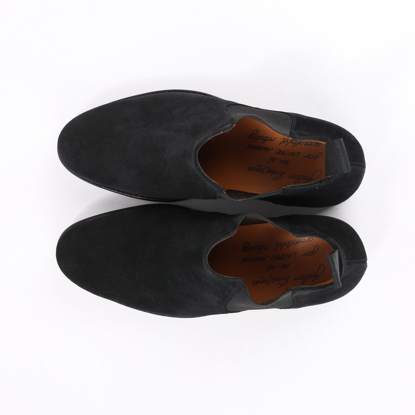 Jalan Sriwijaya Wildleder-Stiefel mit seitlichem Gore-Absatz in Schwarz, Größe 38 EU, 99010