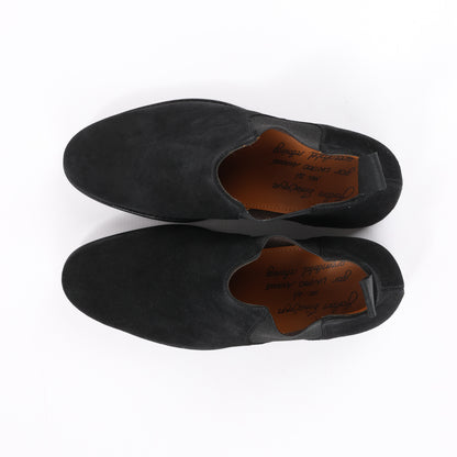 Jalan Sriwijaya Wildleder-Stiefel mit seitlichem Gore-Absatz in Schwarz, Größe 38 EU, 99010