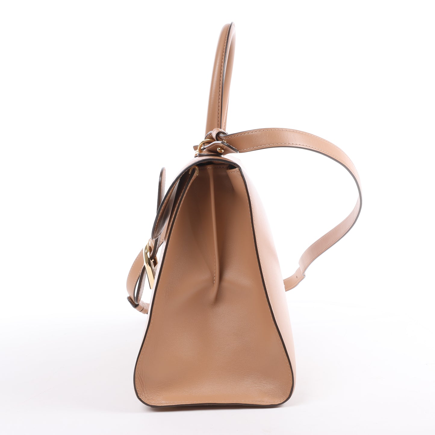 Delvaux Brillant MM Leder 2Way Handtasche in Beige