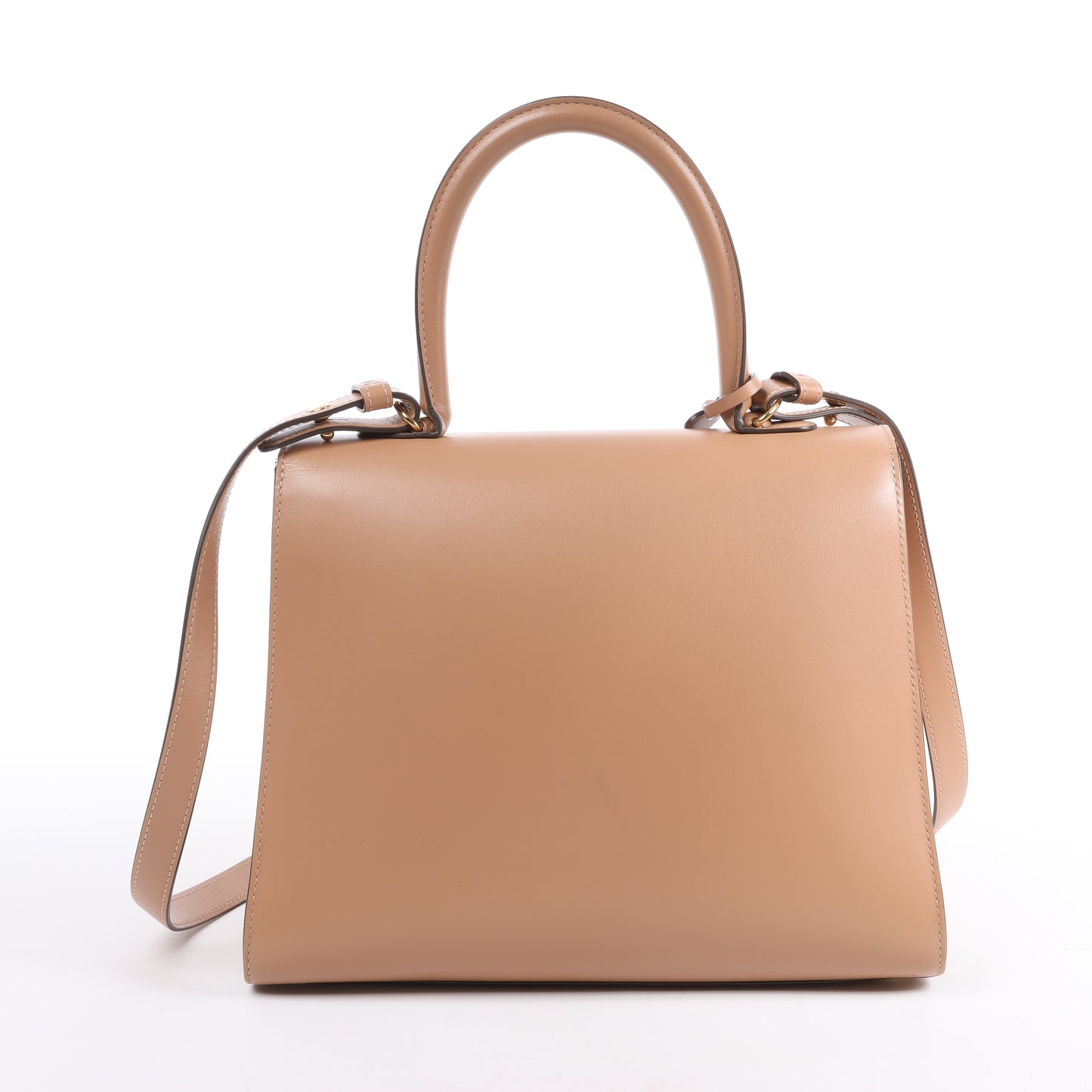 Delvaux Brillant MM Leder 2Way Handtasche in Beige