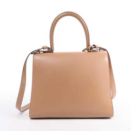 Delvaux Brillant MM Leder 2Way Handtasche in Beige