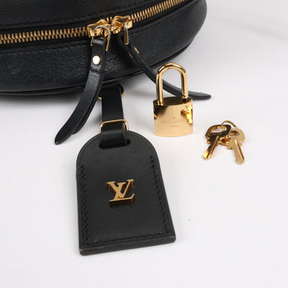 Louis Vuitton Boite Chapeau Souple Vernis Leder Umhängetasche in Schwarz M53999