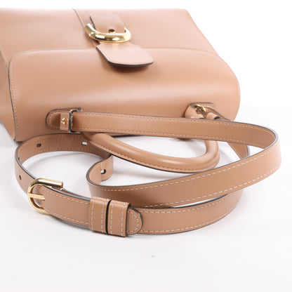 Delvaux Brillant MM Leder 2Way Handtasche in Beige