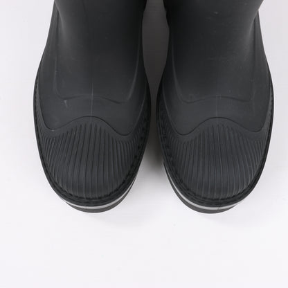 Chloe Rubber Rain Ankle Boots in Black 032324, Size 39 EU
