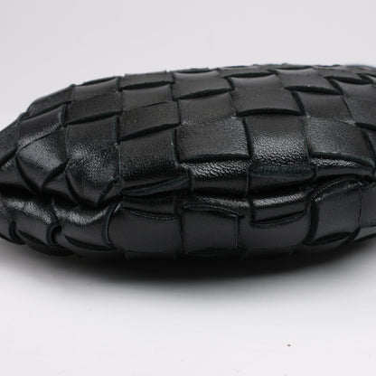 Bottega Veneta Intrecciato Sardines Leder Umhängetasche in Schwarz