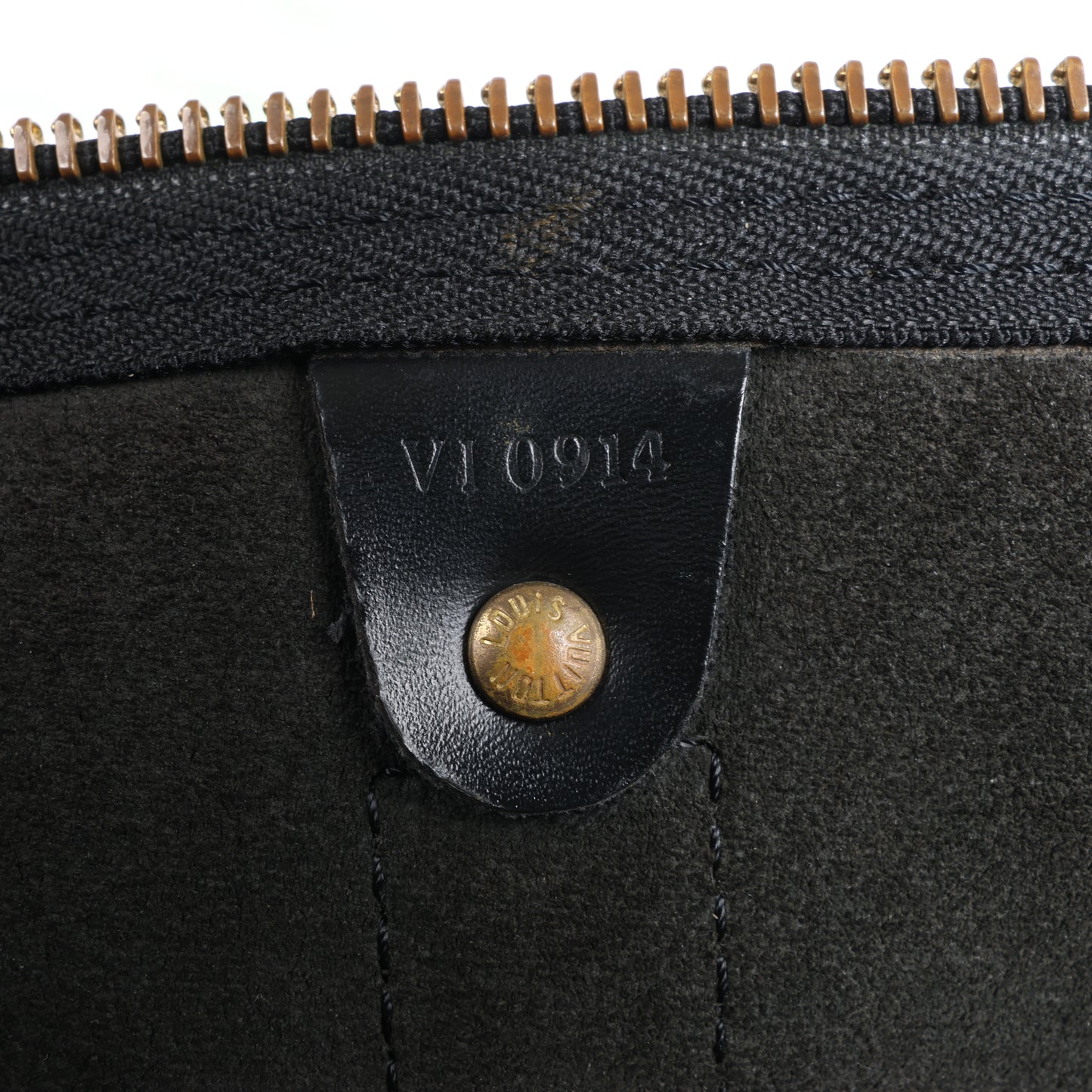 Louis Vuitton Epi Leder Keepall 50 Reisetasche in Schwarz M42962