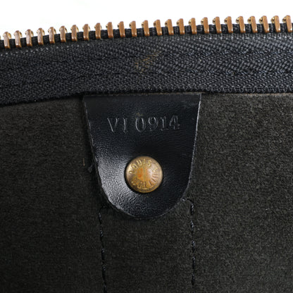 Louis Vuitton Epi Leder Keepall 50 Reisetasche in Schwarz M42962