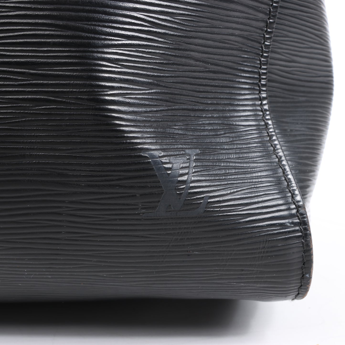Louis Vuitton Epi Leder Keepall 50 Reisetasche in Schwarz M42962