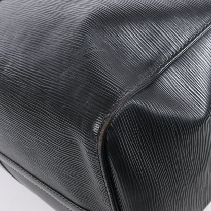 Louis Vuitton Epi Leder Keepall 50 Reisetasche in Schwarz M42962