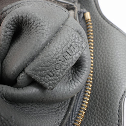 Celine Tri-Fold Leather Shoulder Bag in Grey
