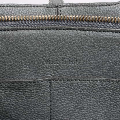 Celine Tri-Fold Leather Shoulder Bag in Grey