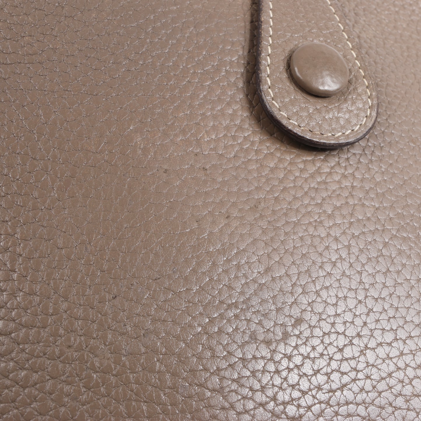 Hermès Evelyne 1 29 PM Taurillon Clemence Taupe Silber Metallbeschläge L: 2008