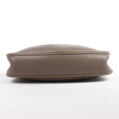 Hermès Evelyne 1 29 PM Taurillon Clemence Taupe Silber Metallbeschläge L: 2008