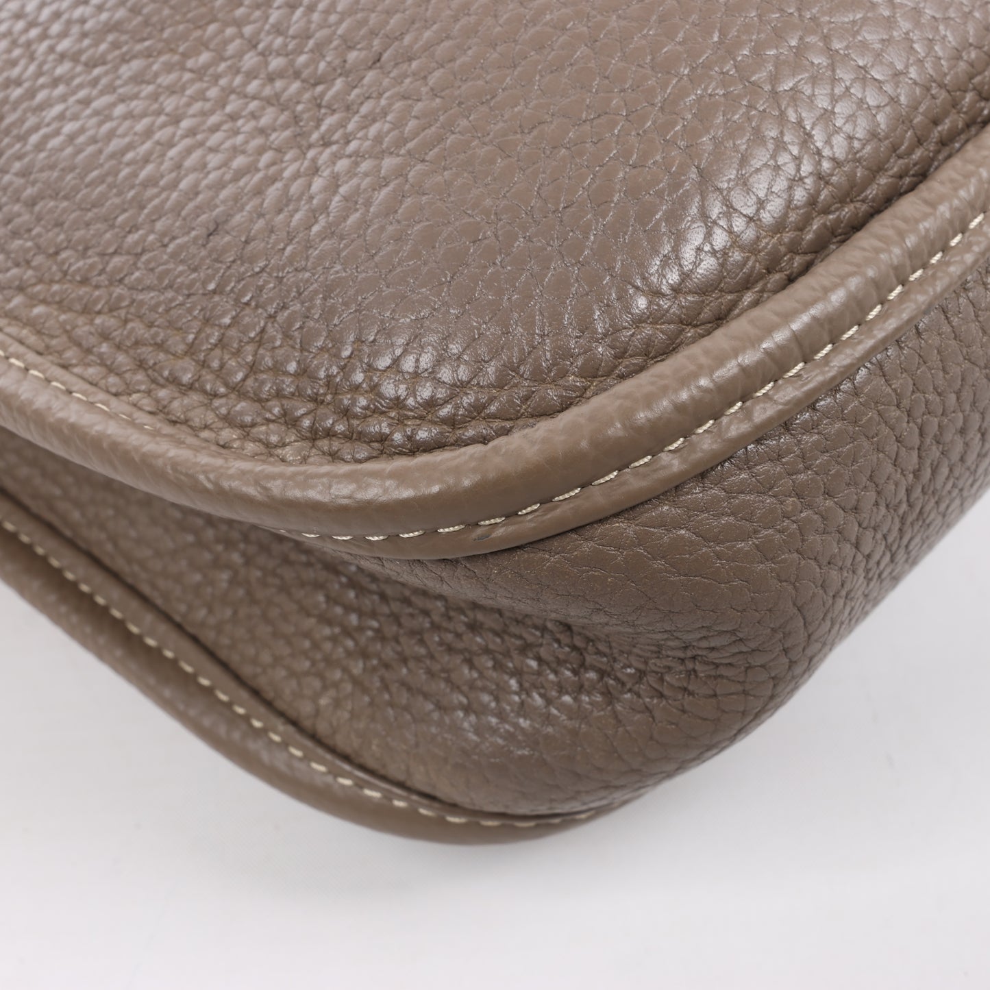 Hermès Evelyne 1 29 PM Taurillon Clemence Taupe Silber Metallbeschläge L: 2008