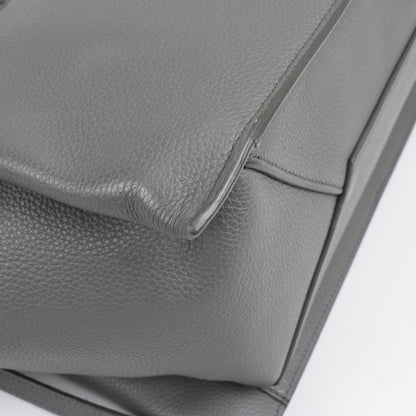 Celine Tri-Fold Leather Shoulder Bag in Grey