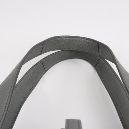 Celine Tri-Fold Leather Shoulder Bag in Grey