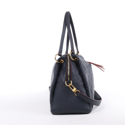 Louis Vuitton Monogram Empreinte Ponthieu Umhängetasche in Marineblau