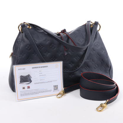 Louis Vuitton Monogram Empreinte Ponthieu Umhängetasche in Marineblau