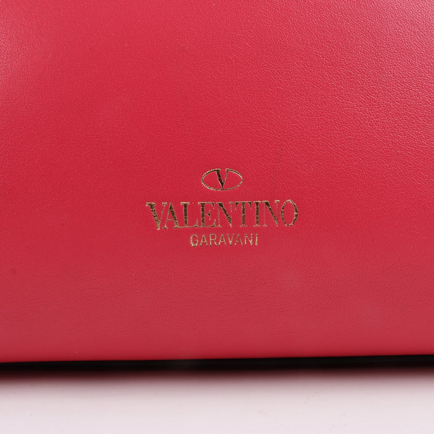 Sac à main Valentino Garavani Rockstud en cuir rose à double compartiment